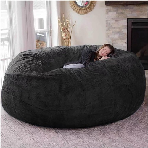 Giant fur bean bag chair - giant,