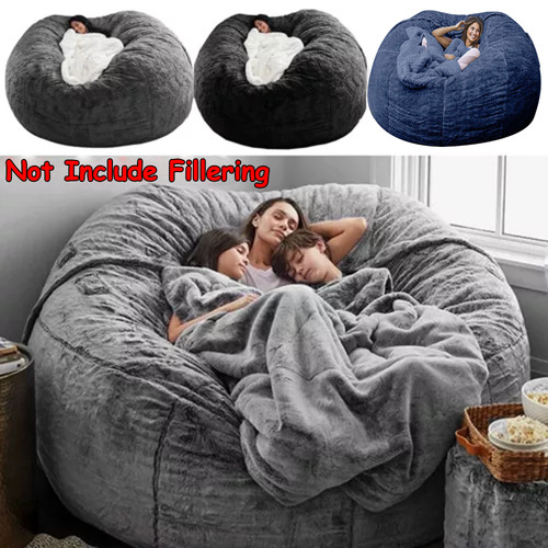 Fur bean bag cover soft - fur,