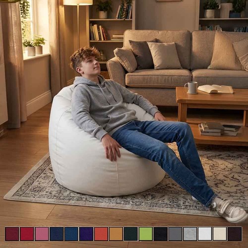 Faux leather bean bags - faux,