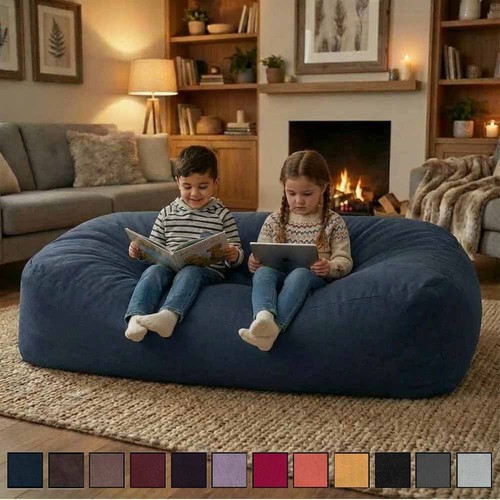 Beanbag bed faux suede sofa - beanbag,
