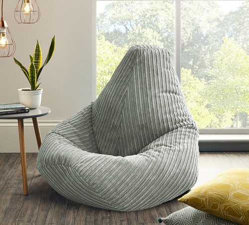 Large jumbo cord beanbag chair - cord,