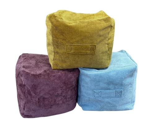 Soft woven cube bean - woven,