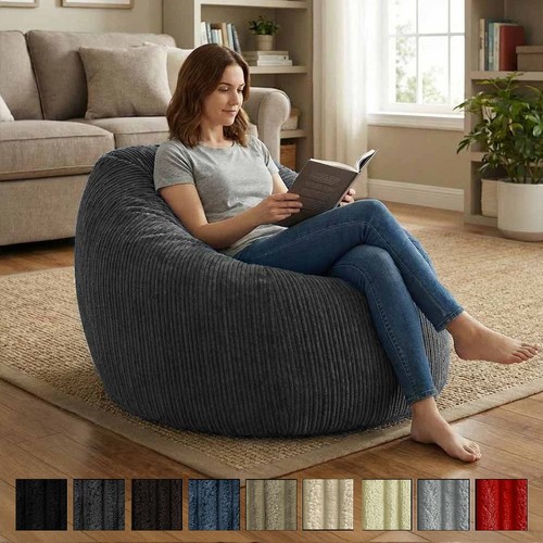 Jumbo cord beanbag chair - jumbo,