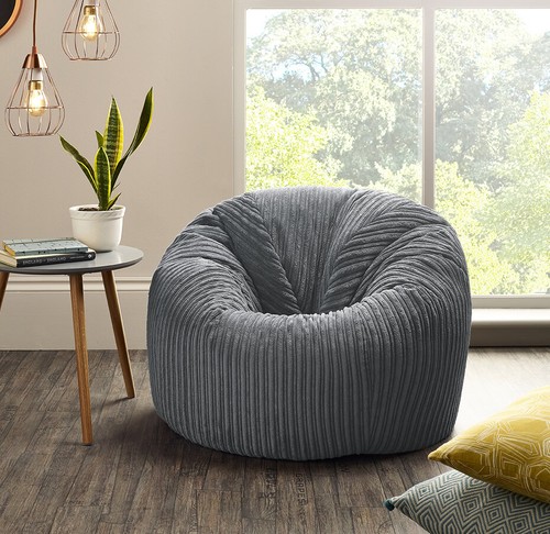 Jumbo cord beanbag chair - cord,