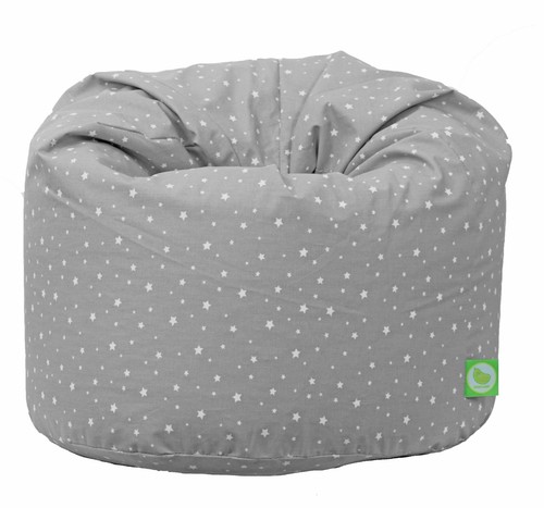 Large cotton bean bag - large, grey