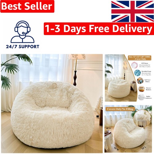 Giant fur bean bag chair - giant, for