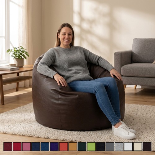 Faux leather bean bags kids - leather,