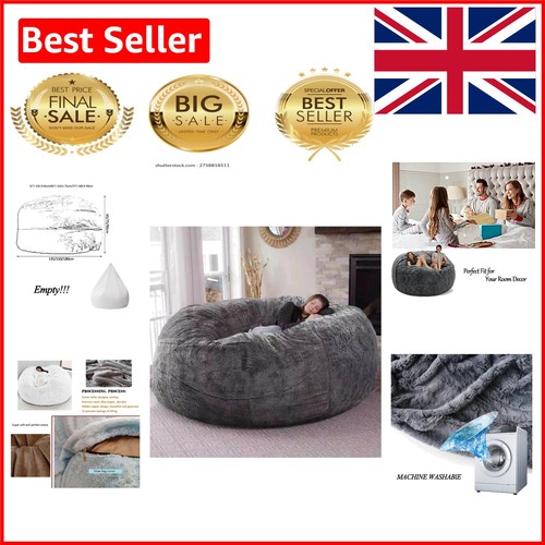 Round faux fur - 7ft,