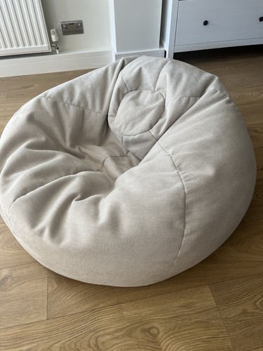 Beige bean bag chair for - bag,
